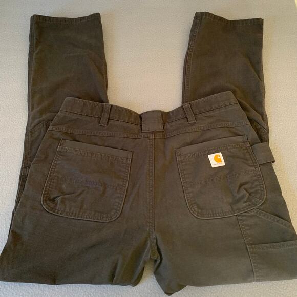 Carhartt Rugged Flex Steel Double-Front Pants w/ Bottom Knee Pad Opening Black - Picture 1 of 8
